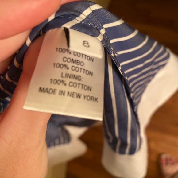 Kimora Lee Simmons blue and whit dress - Picture 5 of 8